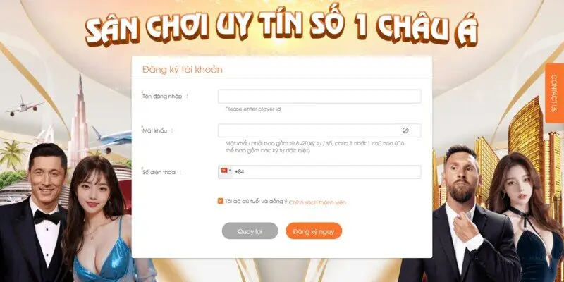Quy trình đăng ký tài khoản tại nhà cái Ga6789